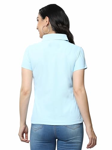 Image of STELLERS Women's Premium Polo T-Shirt, Regular Fit | Odour Resistant | Wrinkle Free | Quick Dry | Stretchable | Lightweight | Breathable | Sustainable | Anti-Static | Feather Touch Feel