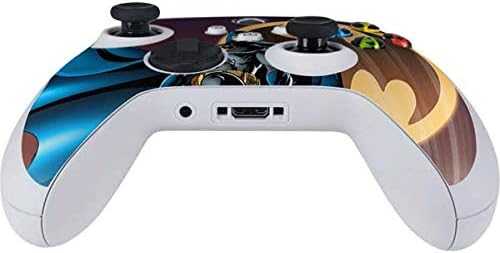 Skinit Decal Gaming Skin Compatible with Xbox Series S Controller - Officially Licensed DC Comics Batman in The Sky Design