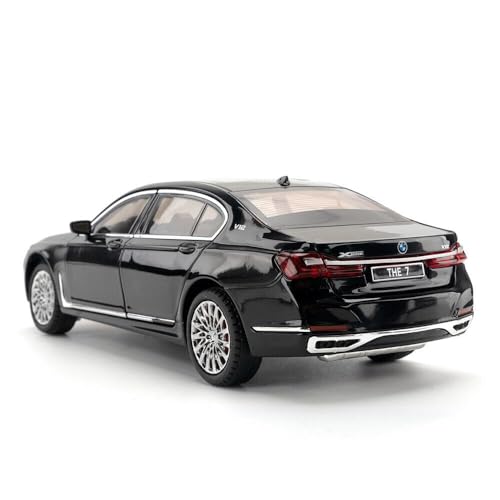 Image of 1:24 Diecast B-m-w 7 Series 760Li Metal Pull Back Car with 6 Openable Doors with Sound and Light Toy Decoration car Best Gift Toys for Kids Boys 【Color As Per Stock】