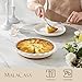 MALACASA Ceramic Pie Pan for Baking - 9 Inch Quiche Baking Dish Nonstick Pie Plate, Deep Dish Scratch-Resistant Pie Pan for Apple Pie Pot Pie, Series TARA