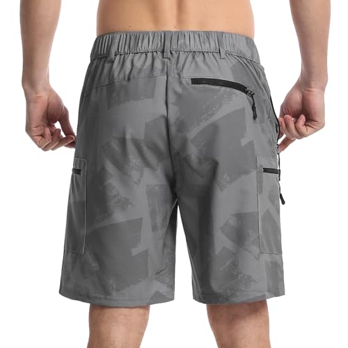 Suwangi Mens Hiking Cargo Shorts Quick-Dry Outdoor Athletic Short Travel Fishing Golf Tactical Short for Men with Multipocket3