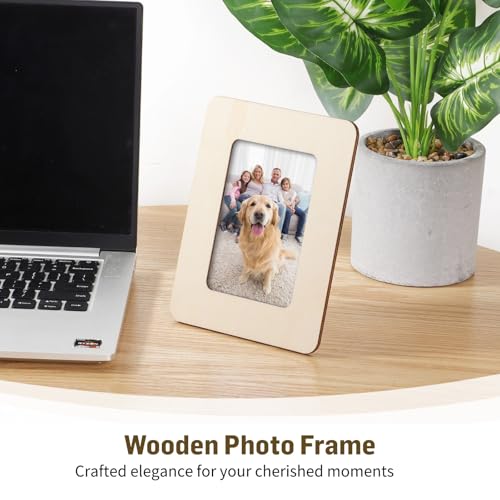 36PCS Unfinished Wooden Craft Frames, 3 x 5 in Wooden Craft Frames,Picture Frames to Decorate，Paintable Picture Frames for DIY Projects, School Crafts, and Home Decorations