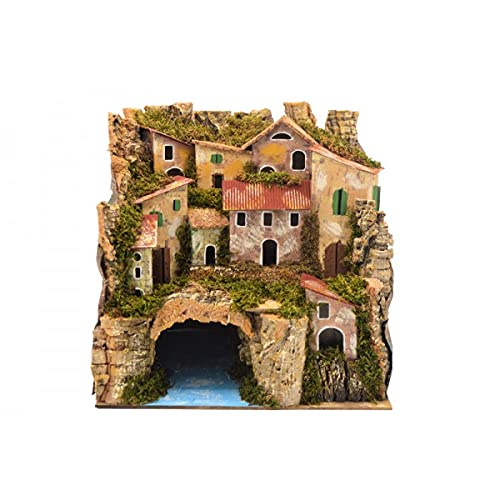 ROSSI ROSA Paisaje con luces 24 x 21 x 25 con río Cover