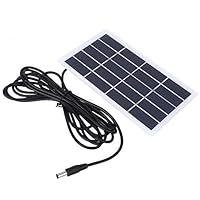 Solarzellen 2W 5V Polysilicon Solar Ladegerät Power Batterie Solarzellen mit DC-Schnittstelle für 3,7V Batterie Outdoor Gartenlampe