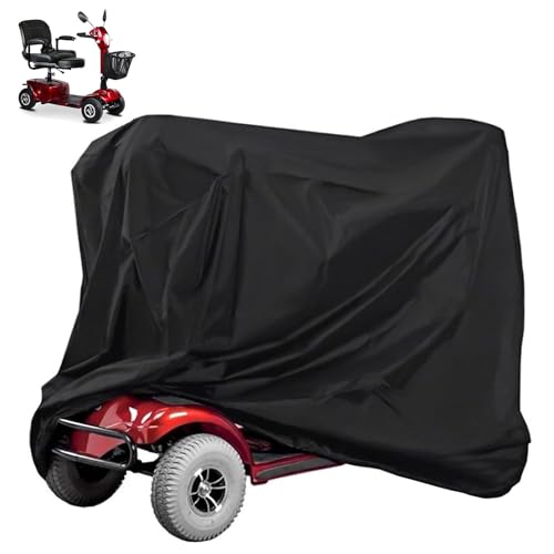 Mobility Scooter Cover - Universal Mobility Scooter Cover for outside storage, Full Exterior Coverage, Waterproof, Wind and UV Protection, Fits Most Electric Mobility Scooters (141 * 68 * 91 cm)