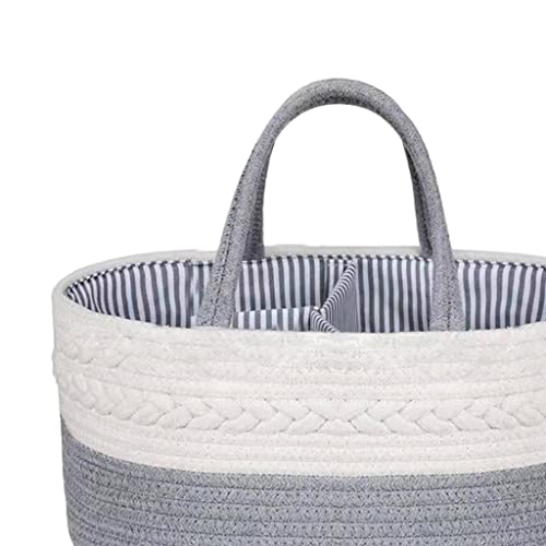 TOOYFUL Woven Baby Diaper Caddy Nursery Clothes Organizer Holder Newborn Basket Carrier