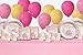 Pink and Gold 1st Birthday Party Supplies Set Plates Napkins Cups Tableware Kit for 16