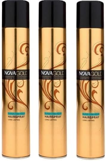 urbannova Super Hold Hair Spray For Men & Women of All Hair Types | Professional Strong Hold Hair Styling Spray | No Stiffness & Natural Finish (400 ML) (Pack of 3)