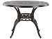 Produktbild Beliani Gartentisch Dunkelbraun Aluminium  102 cm runde Form Retro Salento