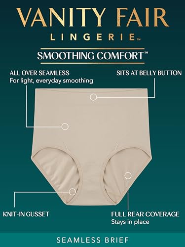 Vanity Fair Women's Smoothing Comfort Brief Panties with Rear Lift4