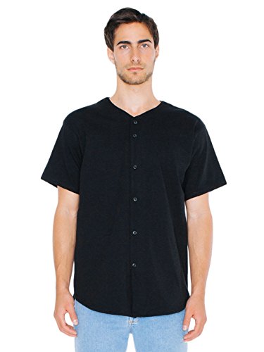 American Apparel Men's Thick Knit Jersey Baseball Tee