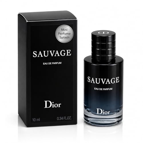 Dior Sauvage Perfume for Men Mini EDP Travel Splash 0.34 ounce