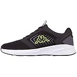 Suela de plástico Kappa PALCA Unisex, Zapatillas para Correr de Carretera Adulto, 1133 Black Lime, 38 EU