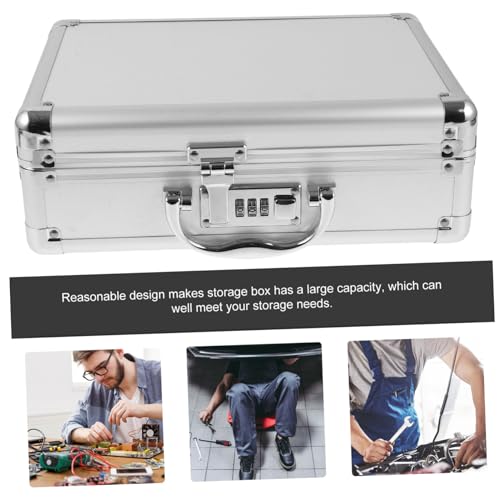 Aluminum Alloy Portable Medicine Box Case for Men Compact Briefcase Brief Cases Men Storage for Tools Cameras Cosmetics4