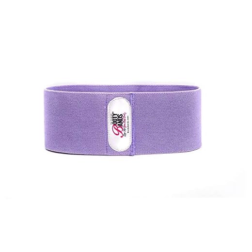 Booty Bands for Women, Level 1 Resistance, Purple - Non-Slip Workout Bands to Tone Glutes, Abs, Hamstrings, Back, Inner and Outer Thighs - Flexible, Thick Resistance Bands