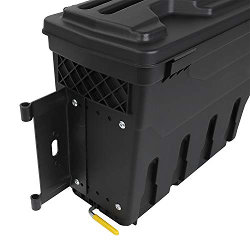 LucaSng Truck Bed Wheel Well Storage Case Tool Box Compatible with Dodge Ram 1500 2500 3500 2002-2018 Rear Driver & Passenger Side Black Lockable Storage Box Unit One Pair