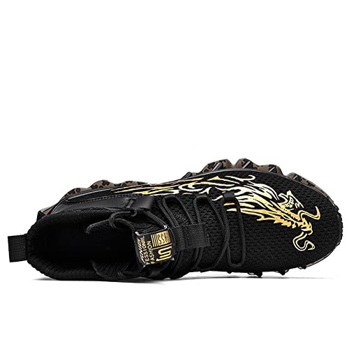 Sneakers for Men Basketball Sport Feather Pattern Lace Up Fashion Mesh Upper Outdoor Sport Breathable Elastic Sole Casual Sneaker Tenis para Hombre Designer Running Shoes4