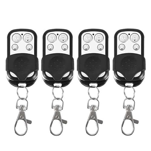 4 mandos a Distancia con 4 Botones universales, frecuencia 433,92 MHz, para Garaje y portones