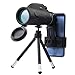 Produktbild KAUTO Monokular Starscope Teleskop 80X100 High Power HD Monokular + Smartphone Halter & Stativ Wasserdichtes Monokular mit für Vogelbeobachtung, Wandern, Camping, Reisen -