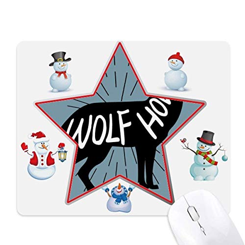 Tapis de souris loup noir pour éviter les glissements et les ratés