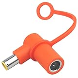 KSK Adapter DC8020 to DC7909 with Anti-Lost Strap,DC8020 Female to DC7909 Male Adapter,Angled,Orange,2PC