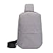 WOKEZ Sac de Poitrine Homme Sac Sac À Poitrine Daypack Sac À One-épaule Sac De Diagonale Sport Sac À Dos Décontracté Sac À Dos Décontracté (Color : Light Gray, Size : 18 * 8 * 32cm)
