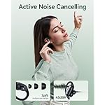 GNMN Active Noise Cancelling Ear Buds Wireless Earbuds 96hrs Playback Bluetooth Headphones Dual Battery Display Stereo Bass Earphones with Earhooks Microphone IPX7 Waterproof for Sports/Workout - Image 2