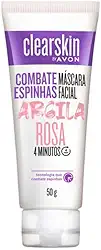 Máscara Facial Argila Rosa Combate Espinhas Clear Skin 60-g.