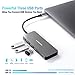USB C Hub HDMI Adapter for MacBook Pro 2020/2019/2018, INNOMAX 7 in 1 Dongle USB-C to HDMI, Sd/TF Card Reader, Power Delivery, and 3 USB Ports for USB-C Devices(Space Gray)