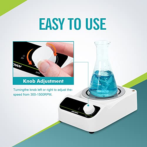 Lachoi Magnetic Stir Plate Magnetic Stirrer 1500Rpm Max. Capacity 5000Ml Magnetic Mixer Stirrer With Stir Bar Magnetic Stirrer (No Heating) #TOP4
