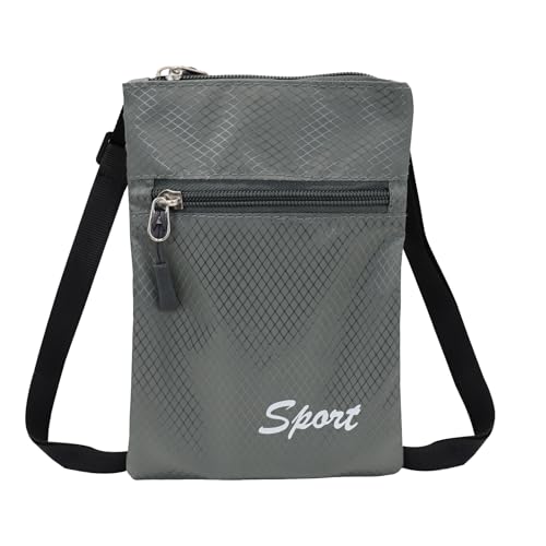 Small Crossbody Purse, Phone Purse with 2 Zipper Pocket and Adjustable Shoulder Strap, Unisex Crossbody Bags