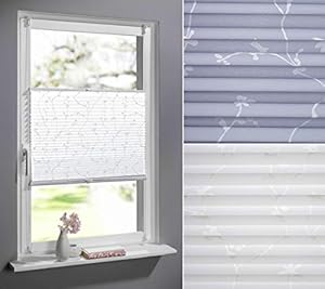 Decolia Blumen Plissee Klemmfix 50x130 cm