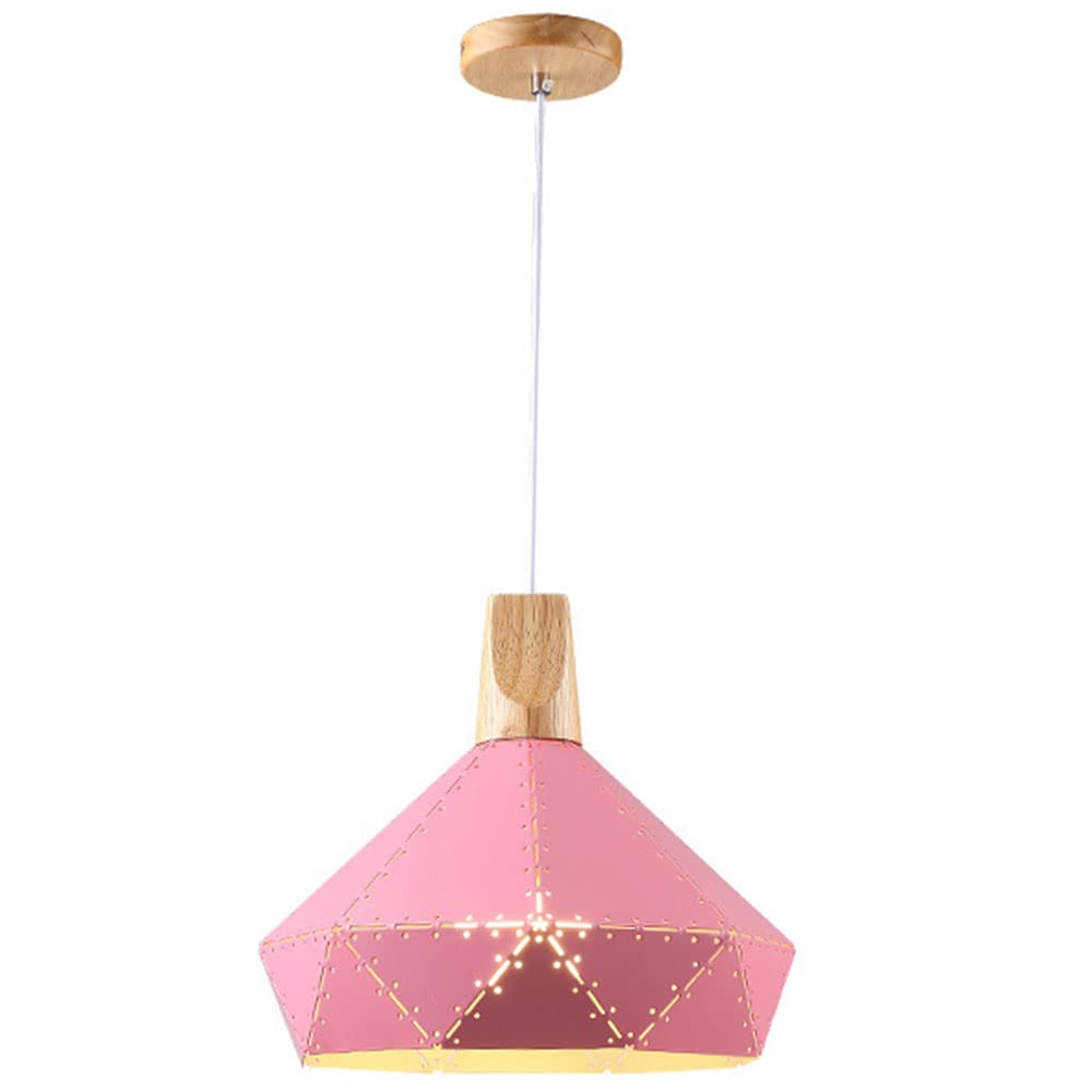 Lampe suspendue géométrique en bois nordique et finitions mate pour décoration