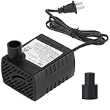 70 GPH Mini Submersible Water Pump(3.6W,250L/H) for water feature, Aquariums, Fish Tank, Tabletop Fountain, Pet Fountain, Indoor or Outdoor Pond Fountain -  BARST