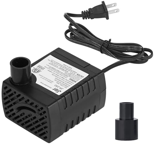 70 GPH Mini Submersible Water Pump(3.6W,250L/H) for water feature, Aquariums, Fish Tank, Tabletop Fountain, Pet Fountain, Indoor or Outdoor Pond Fountain -  BARST