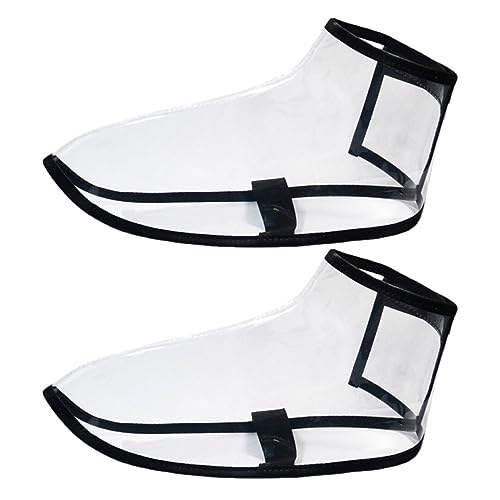 ELAYARD Couvre-chaussures De Coiffure Tpu Taille s Anti-cheveux Cassés Accessoire Professionnel De Protection Pour Coiffeurs Et Usage Restauration