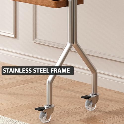 Soporte móvil para TV 43-75 pulg con ruedas, blanco miniatura 5