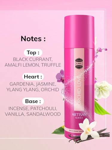 AJMAL ARTISAN -JUNIPER BLOOM & MUSKY WOOD & LAVENDER LUST & ORCHID LOVE DEODORANT PERFUME 150ML LONGLASTING SPRAY GIFT FOR MEN AND WOMEN ONLINE EXCLUSIVE - Image 5