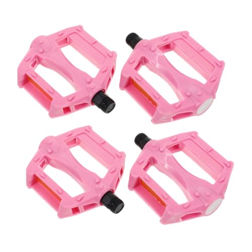 GANAZONO 2 Pair Bicycle Pedals Lightweight Skid Flat Pedal for Versatile Use Mountain and Flat Roads Easy Installation Vibrant Colors