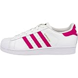 adidas Superstar, Zapatillas de Deporte Unisex Adulto, Blanco Fucsia, 36 2/3 EU