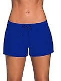 FIYOTE Women Sports Summer Bottom Slit Swim Beach Board Shorts