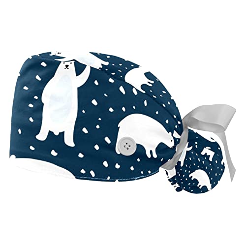 Chapeaux bouffants JDEZ contre la sueur : 2 casquettes de travail ours