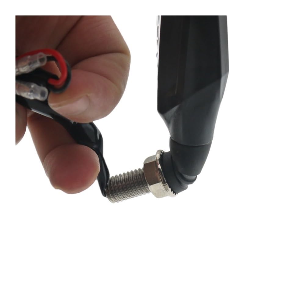 Indicateurs de Tournage de Moto 4pc Moto 12LED Clignotant Clignotant Fluide De Frein Lampe Flicker Bendable Indicateur