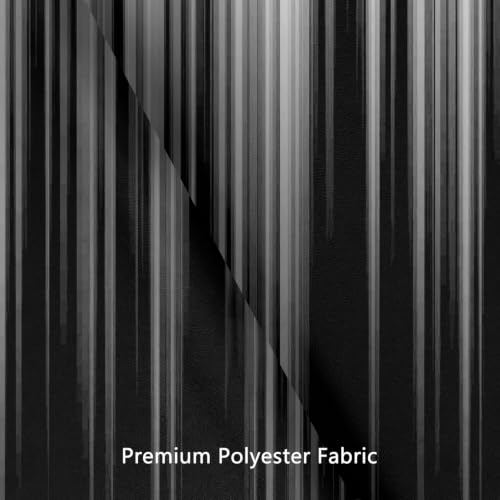 Image of AAtter Black White Gothic Shower Curtain, Extra Long 72x84 Inch, 12 Hooks