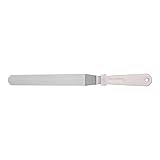Cake Decorating Spatula - Stainless Steel Frosting Spreader, Extra Long Handle,Angled Cake Spreader, Baking Supplies for Cheese Butter Desserts Making 10 inches
