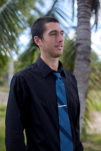 Bmc Mens Metal Tie Clip Bar Clasps W/Silver, Gold, Blue, Brass Finishes - Business Professional Fashion Assorted Designs - Dapper Dandy (Set Of 8) #TOP3