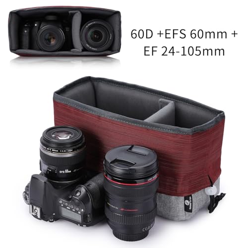 Bolsa impermeable para cámara DSLR Koolertron con insertos ajustables miniatura 4