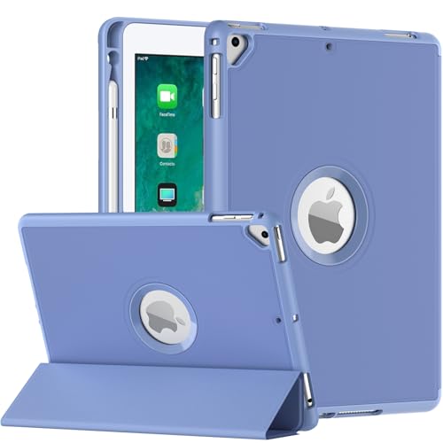 Coque iPad 6e 5e Génération avec Porte-stylo Apple Étui Mince iPad Pro 9.7 Air 2 Violet