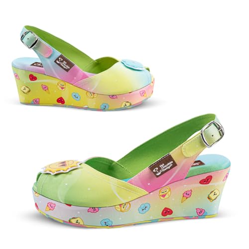 Image of Hot Chocolate Design Funky Women's Peep Toe Wedge Sandals