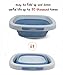 Babyhood Multi-Purpose Collapsible Wash Basin for Kids and Babies, Lightweight Portable Folding Basin for Washing Baby Bottles and Breast Pump Parts and Home Kitchen Outdoor Camping Use (2021blue)